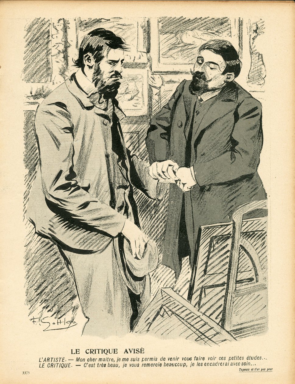 The Butter Plate, numero 199, Satiirinen väreissä tekijältä Fernand Louis Gottlob