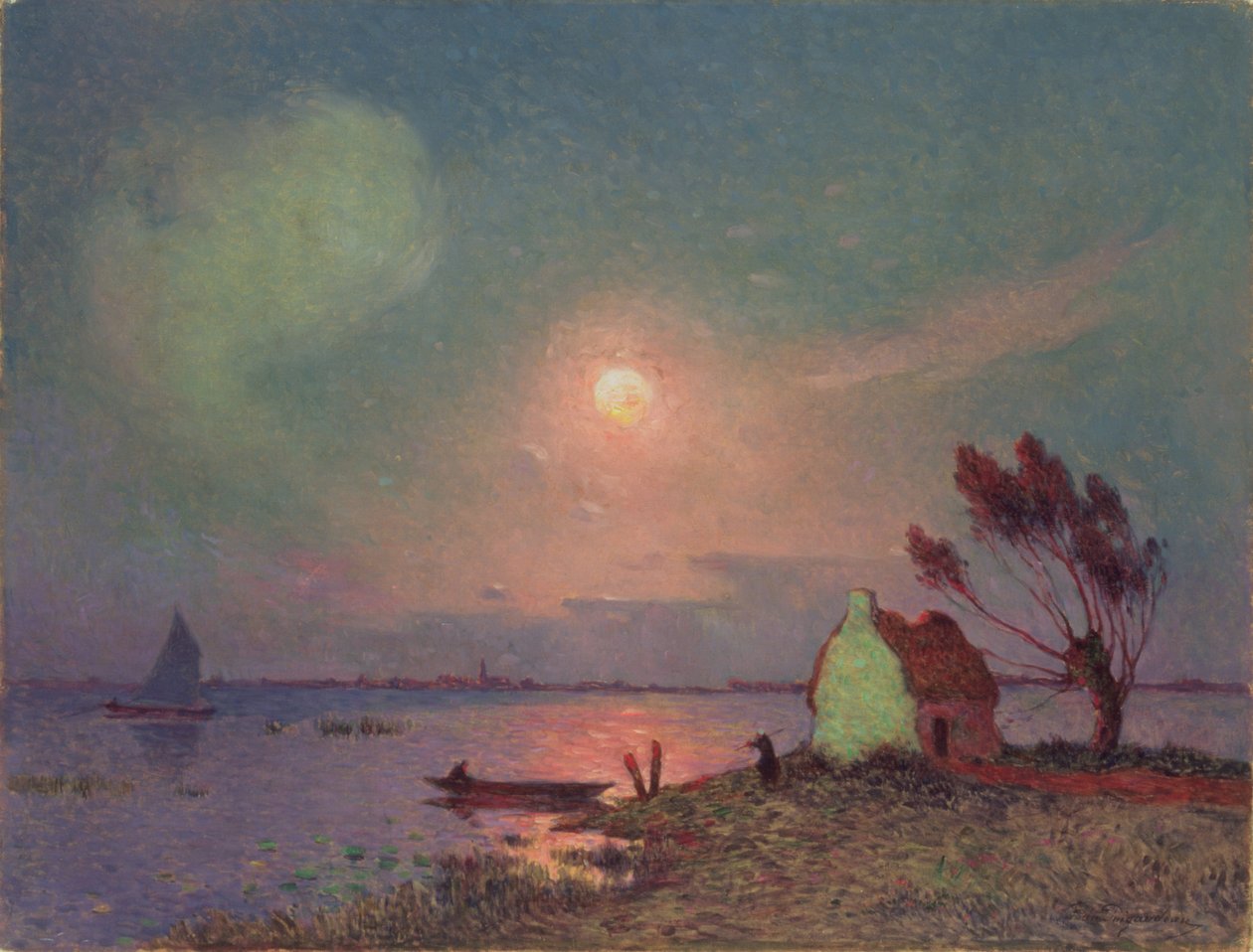 Sumea auringonvalo, Bretagne, noin 1915 tekijältä Fernand Loyen du Puigaudeau