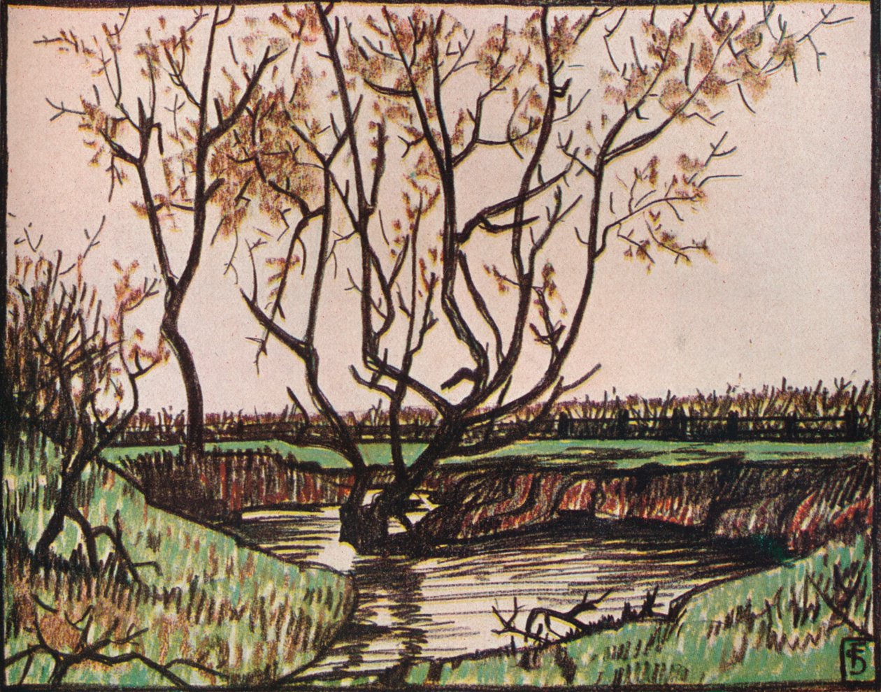 "The Stream", vuodelta 1919 tekijältä Fernand Scouflaire