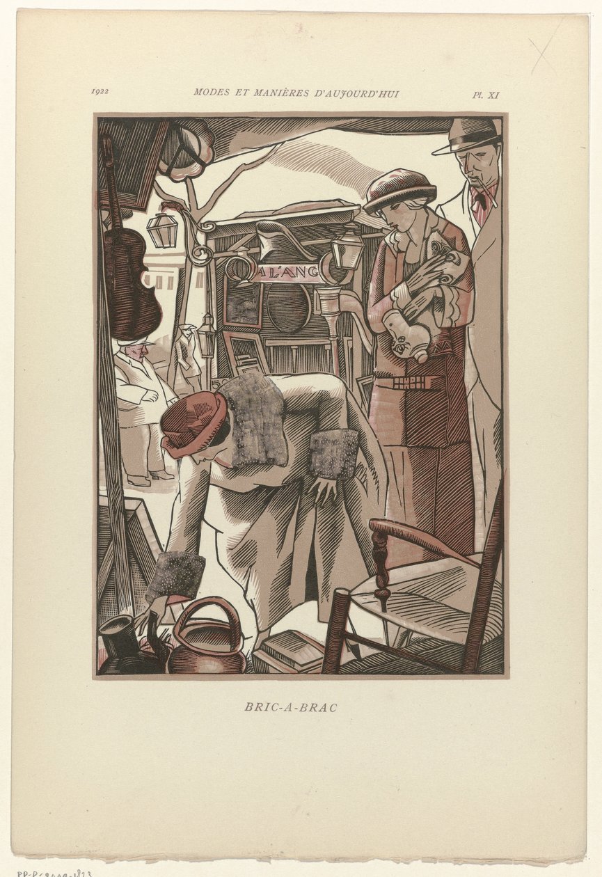 Nykyajan muoti ja tavat, 1922, Pl. 11: Bric-A-Brac tekijältä Fernand Siméon