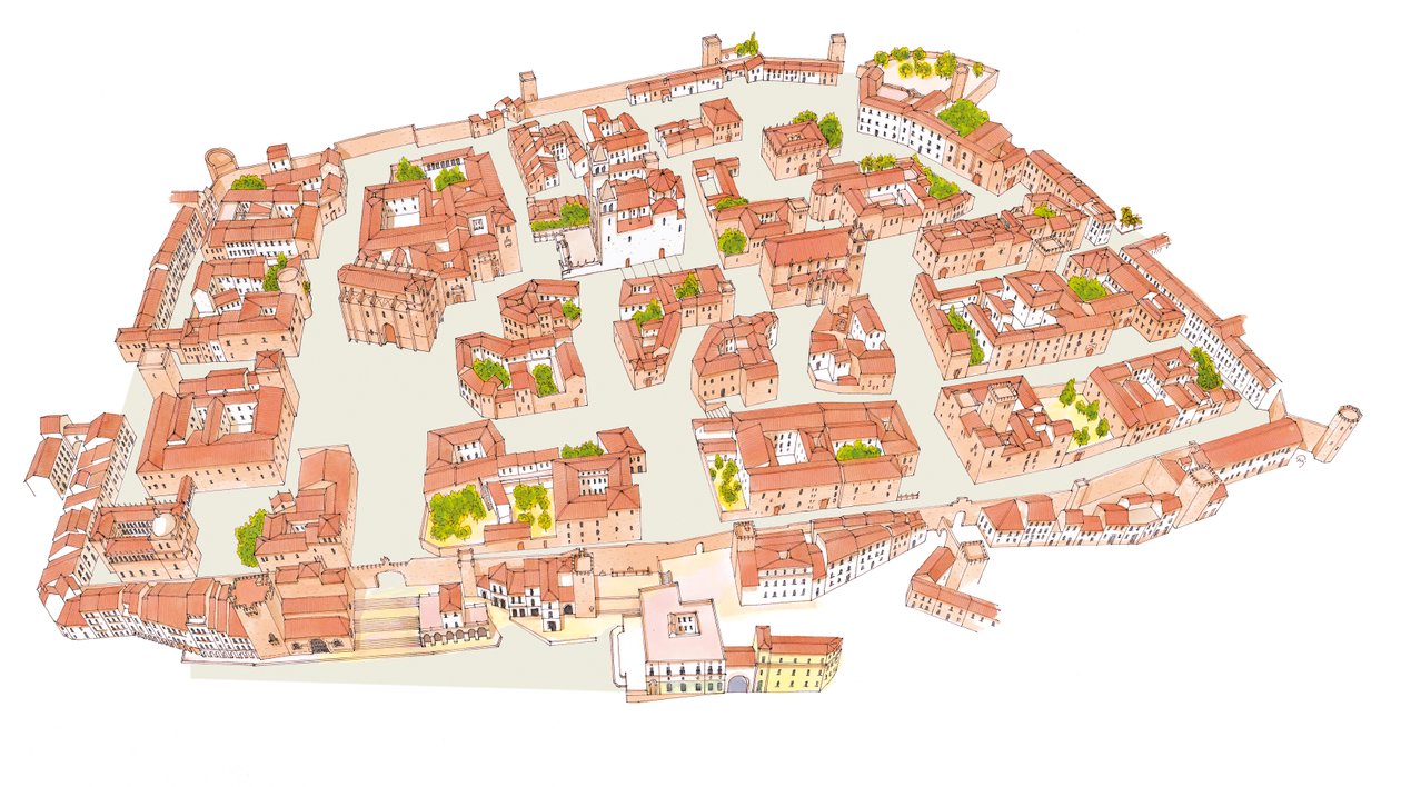 Caceres, Espanja. Keskiaikainen kaupunki tekijältä Fernando Aznar Cenamor