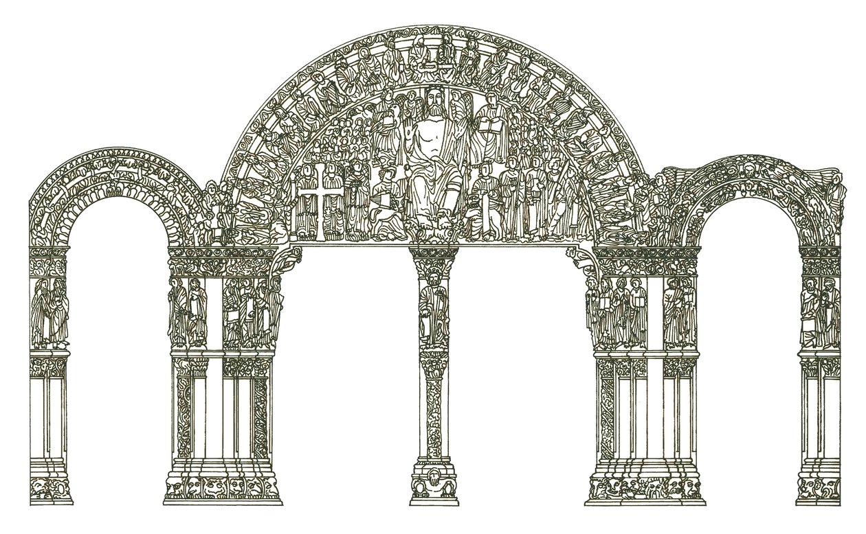 Portico of Glory. Santiago de Compostelan katedraali, Espanja tekijältä Fernando Aznar Cenamor