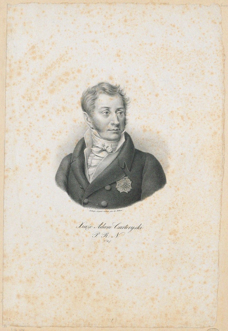 Prinssi Adam Jerzy Czartoryski 1770-1861, 1831 tekijältä Filip Romanowski