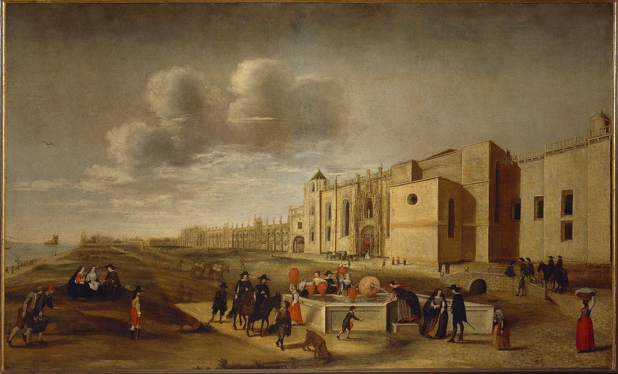 Panoraamanäkymä Jeronimos-luostarille ja Belem-aukiolle, Lissabon tekijältä Filipe Lobo
