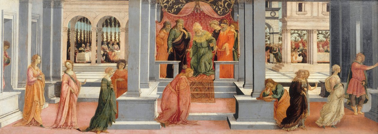 Ahasveruksen valitsema Ester tekijältä Filippino Lippi