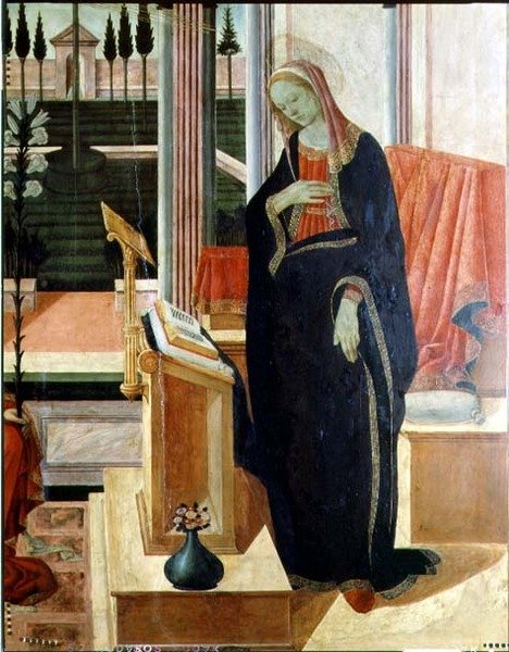 Ilmoitus (yksityiskohta numerosta 58343) tekijältä Filippino Lippi