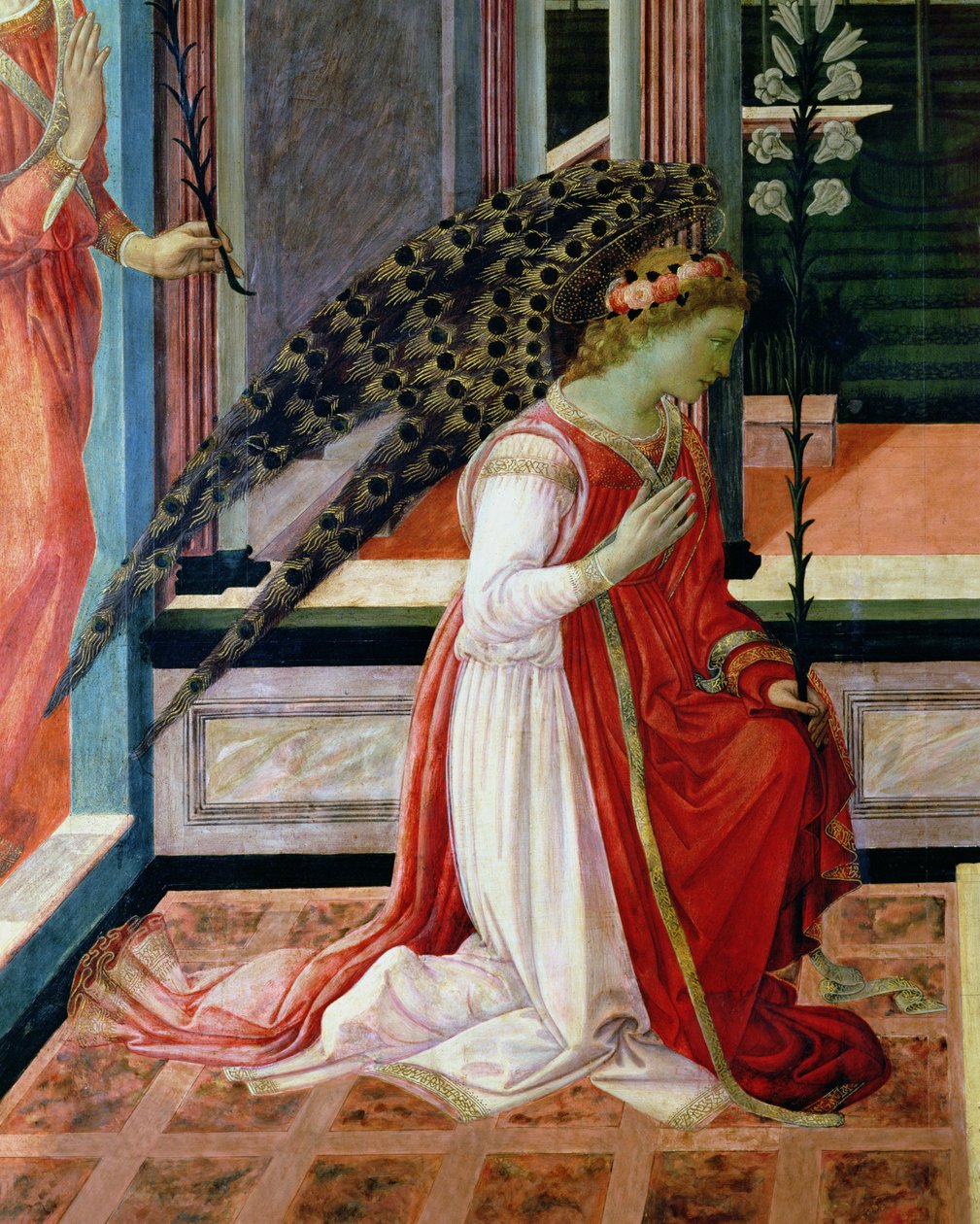 Annunciation yksityiskohta 58343 tekijältä Filippino Lippi