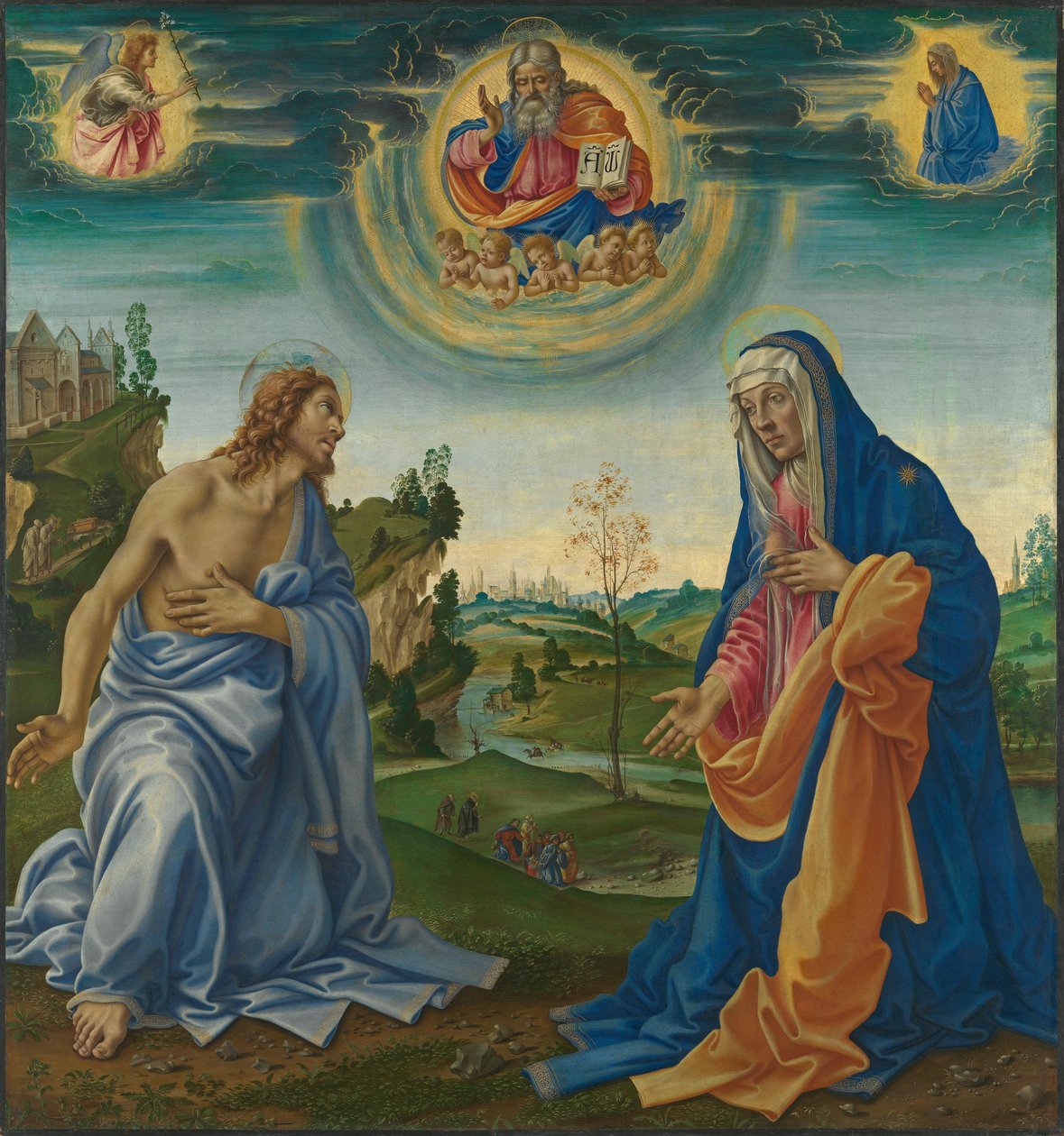 Kristuksen ja Marian esirukous tekijältä Filippino Lippi