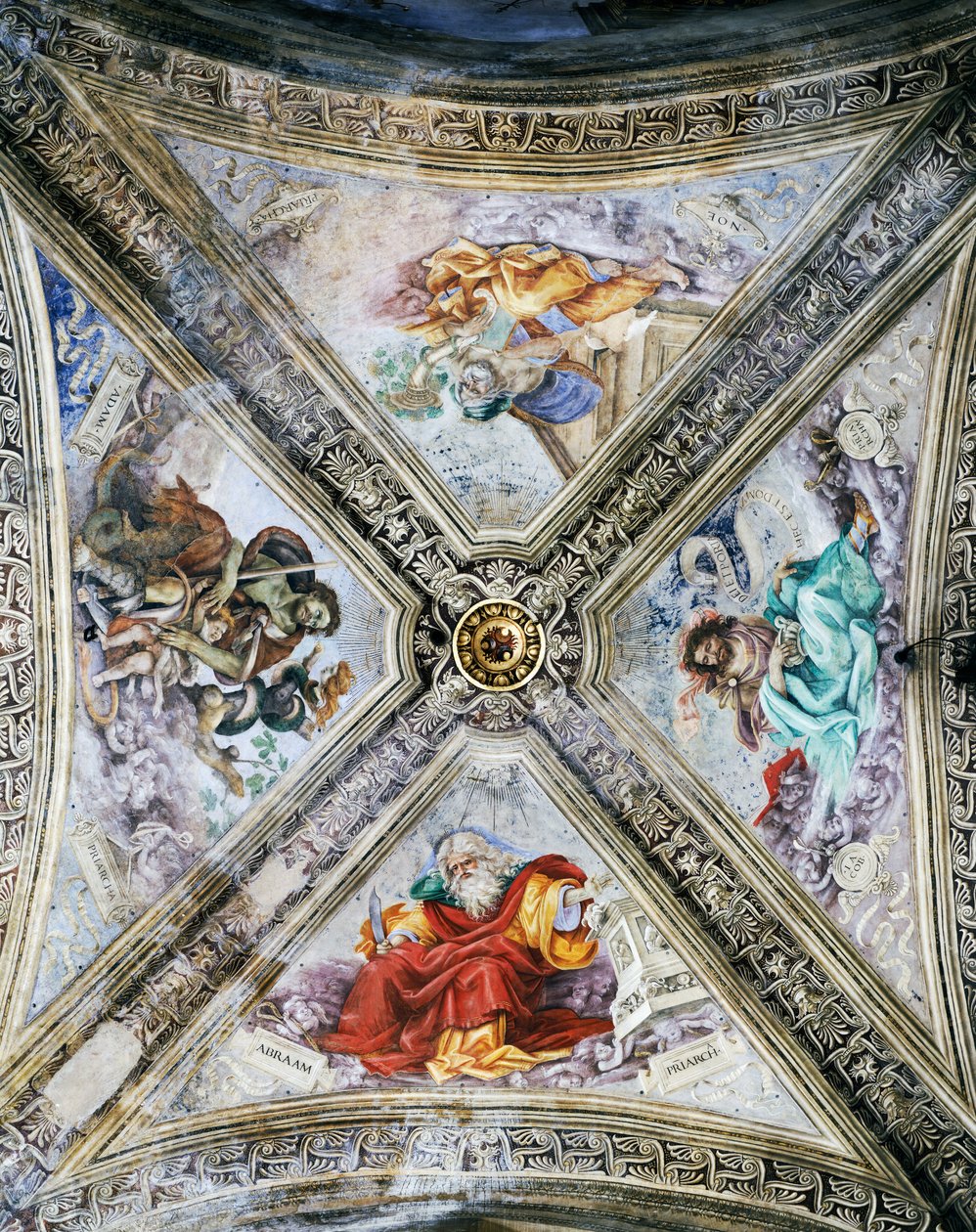 Filippino Lipin (1457-1504) freskot kupolissa, Strozzi-kappeli. Santa Maria Novellan kirkko, Firenze. Italia tekijältä Filippino Lippi