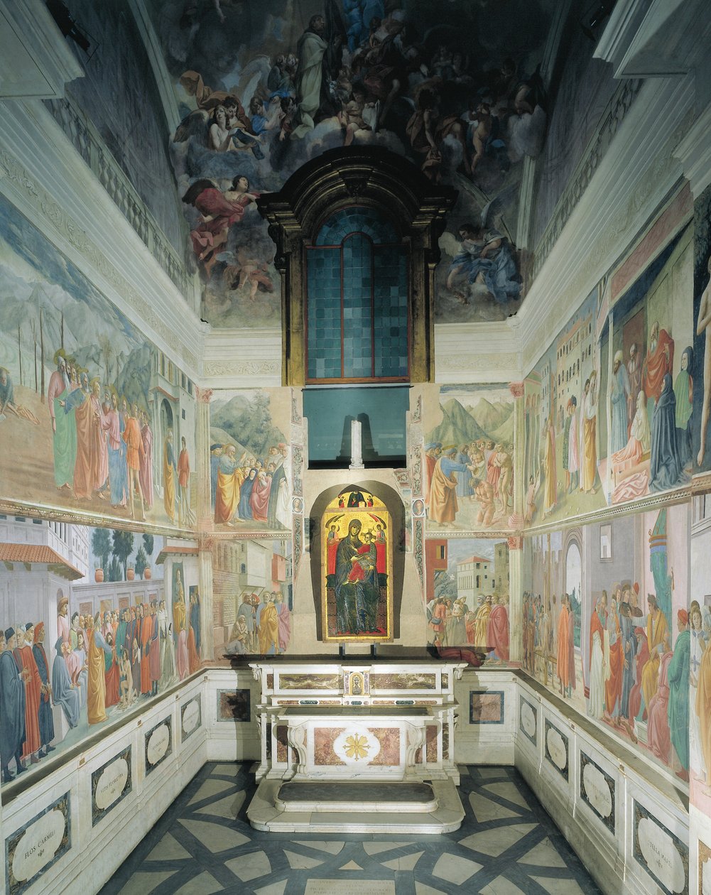 Italia, Firenze, Santa Maria del Carmine kirkko, Brancaccin kappeli tekijältä Filippino Lippi