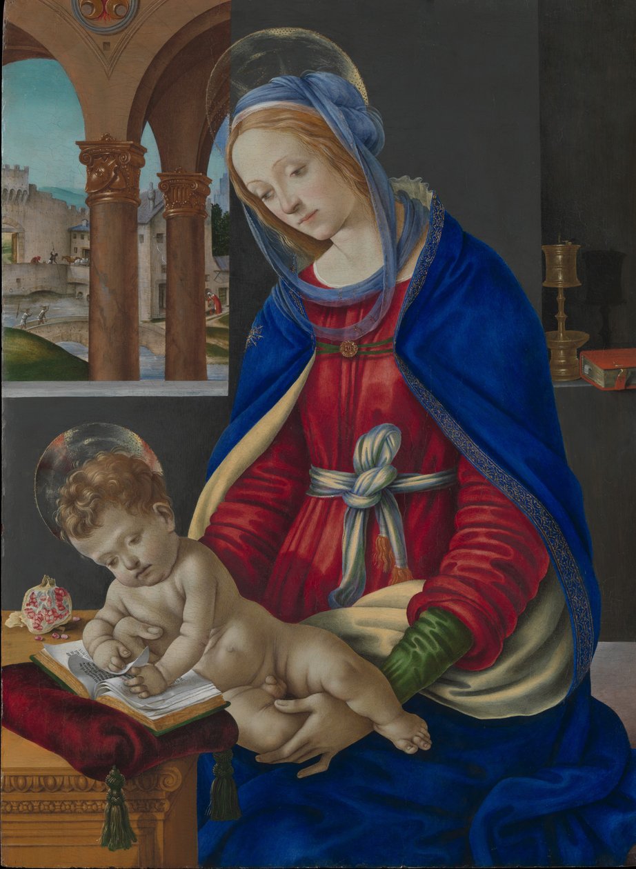 Madonna ja lapsi, n. 1483-84. tekijältä Filippino Lippi