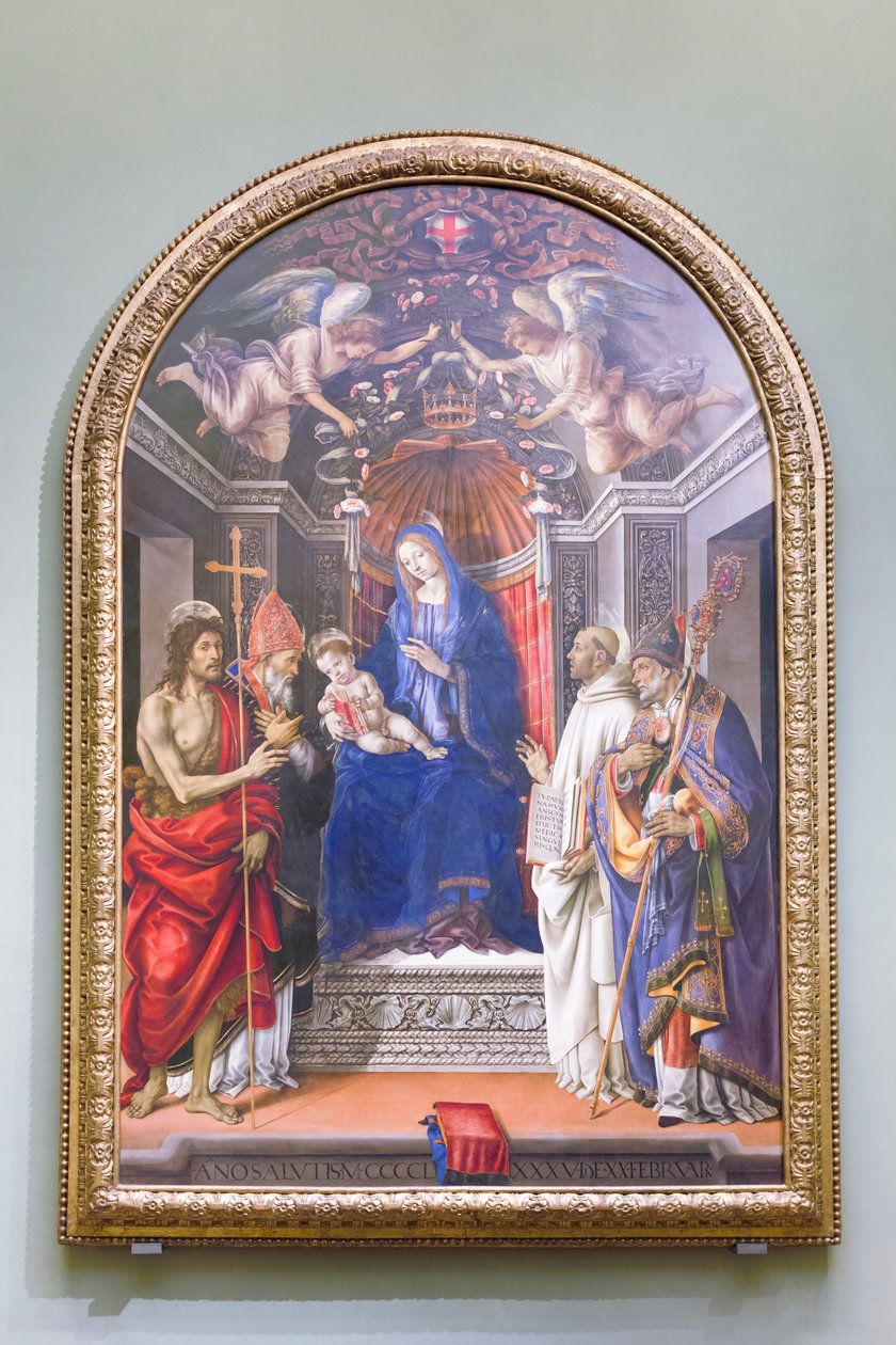 Madonna ja lapsi valtaistuimella Pyhän Johannes Kastajan ja pyhien kanssa, joka tunnetaan nimellä Otto-alttaritaulu tekijältä Filippino Lippi
