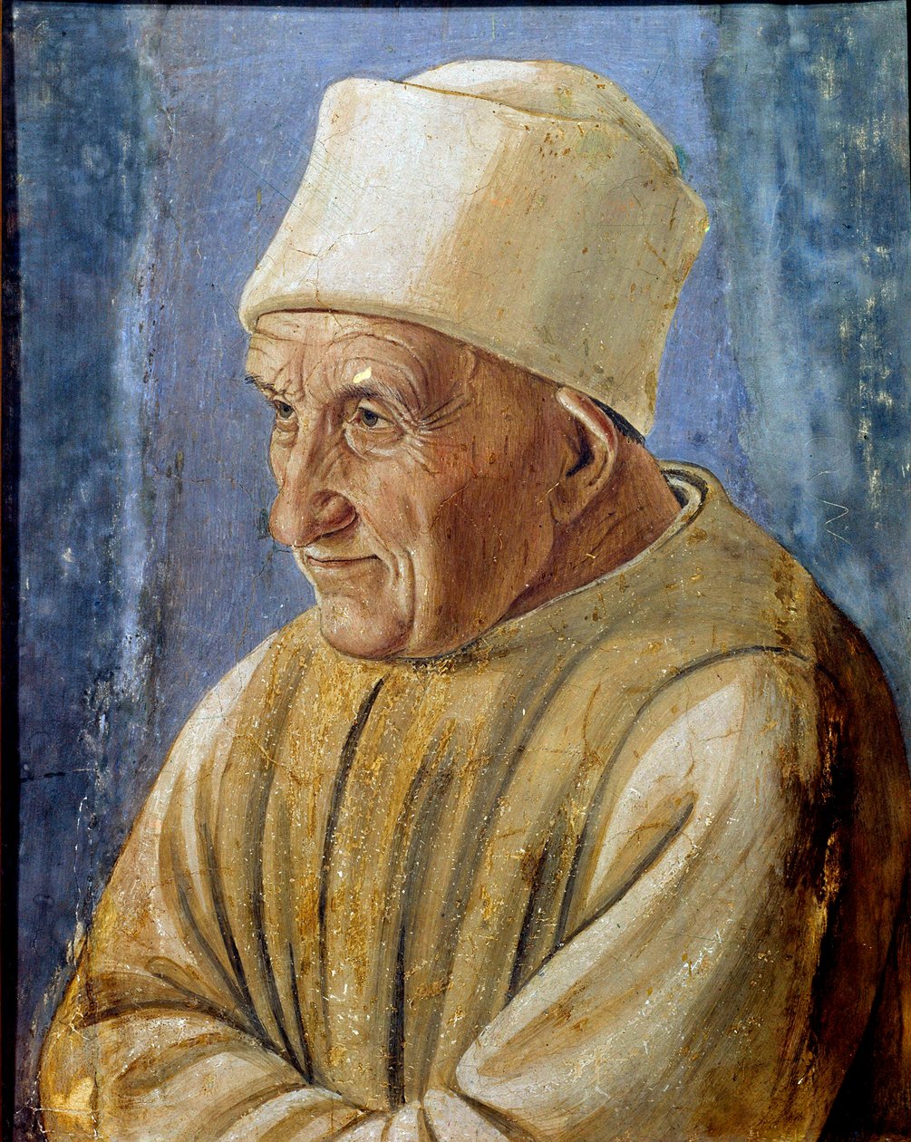 Muotokuva filippiiniläisen Lipin (1457-1504) vanhasta maalauksesta 1485 su. 0,47x0,38 m Firenze, Galleria degli Uffizi (toimistot) - Vanhan miehen muotokuva. Filipino Lipin (1457-1504) maalaus 1485. 0,47 x 0,38 m. Galleria degli Uffizi (Uffizi), Firenze, I tekijältä Filippino Lippi