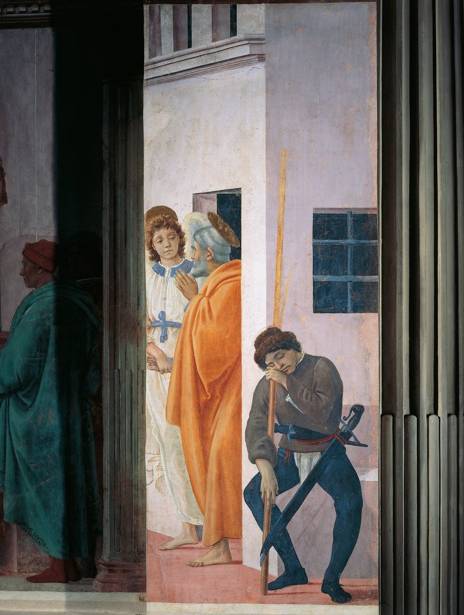 Pyhä Pietari vapautettu vankilasta, Filippino Lippi, fresko tekijältä Filippino Lippi