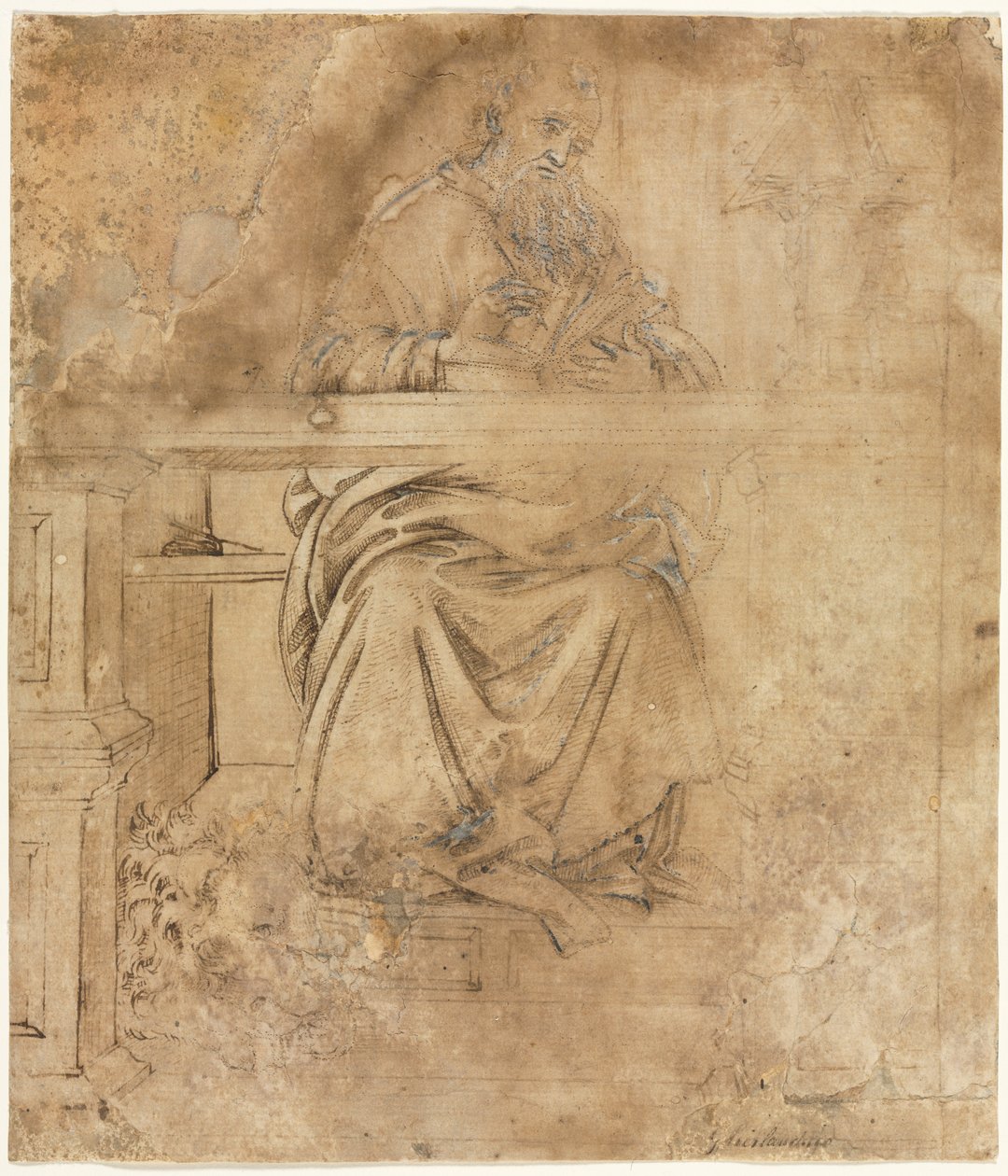 Pyhä Hieronymus opiskelussaan tekijältä Filippino Lippi