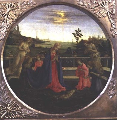 Jeesus-lapsen palvonta tekijältä Filippino Lippi