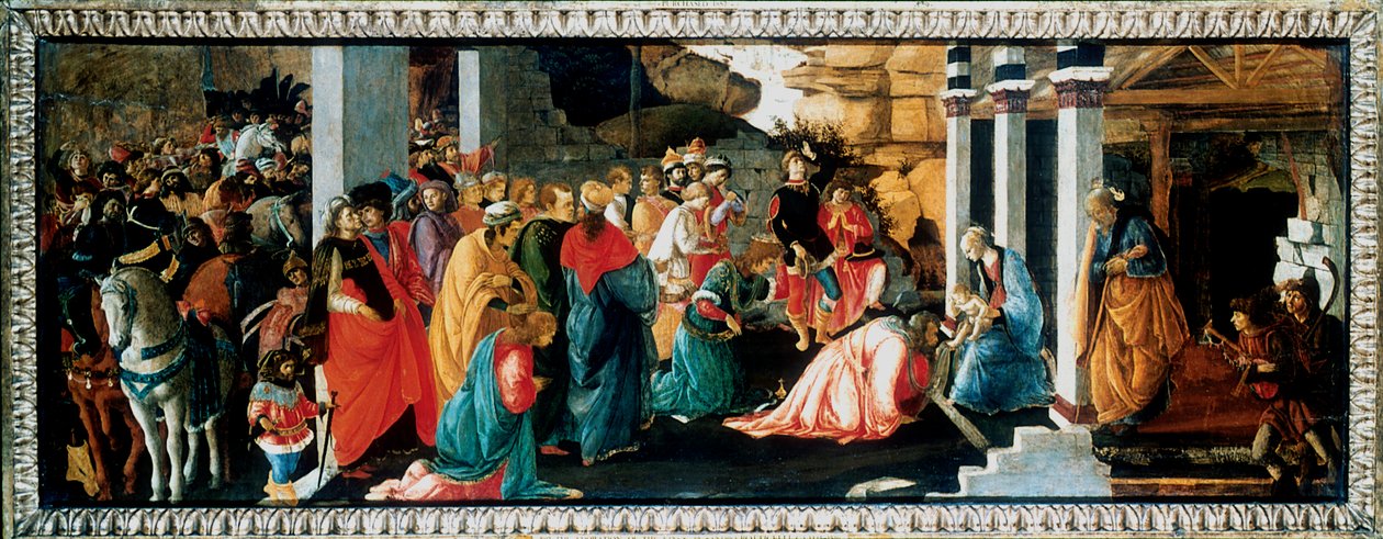 "Kuninkaiden palvonta", n. 1470 tekijältä Filippino Lippi