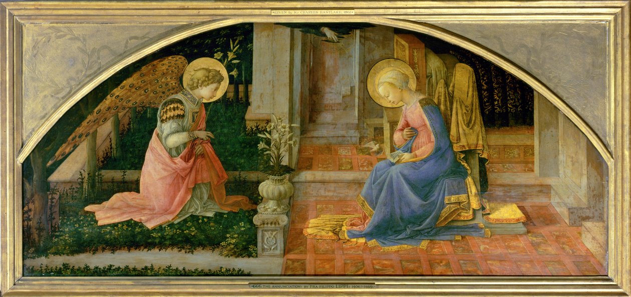 Annunciation (maalaus) tekijältä Filippino Lippi