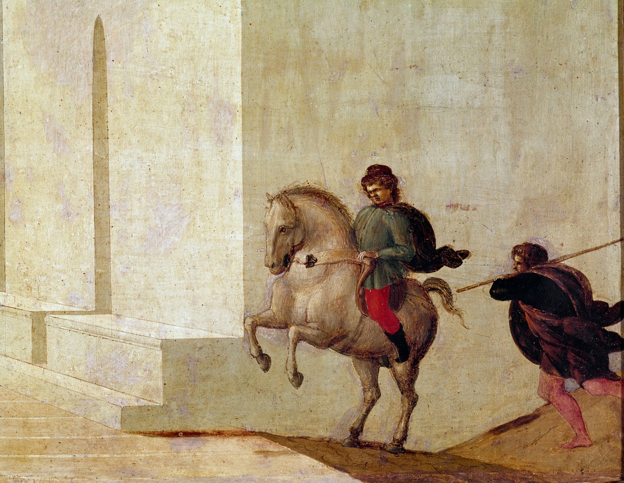 Lucrecen kuolema Lucrece (lucrezia tai Lucretia) 6. vuosisadalla eKr. elänyt roomalainen nainen kuolee Sextus Tarquinin väkivallan uhrina. Tarquin metsästää Roomasta, ja Lucrecen sukulaiset (hänen isänsä ja miehensä) uhkaavat häntä tekijältä Filippino Lippi