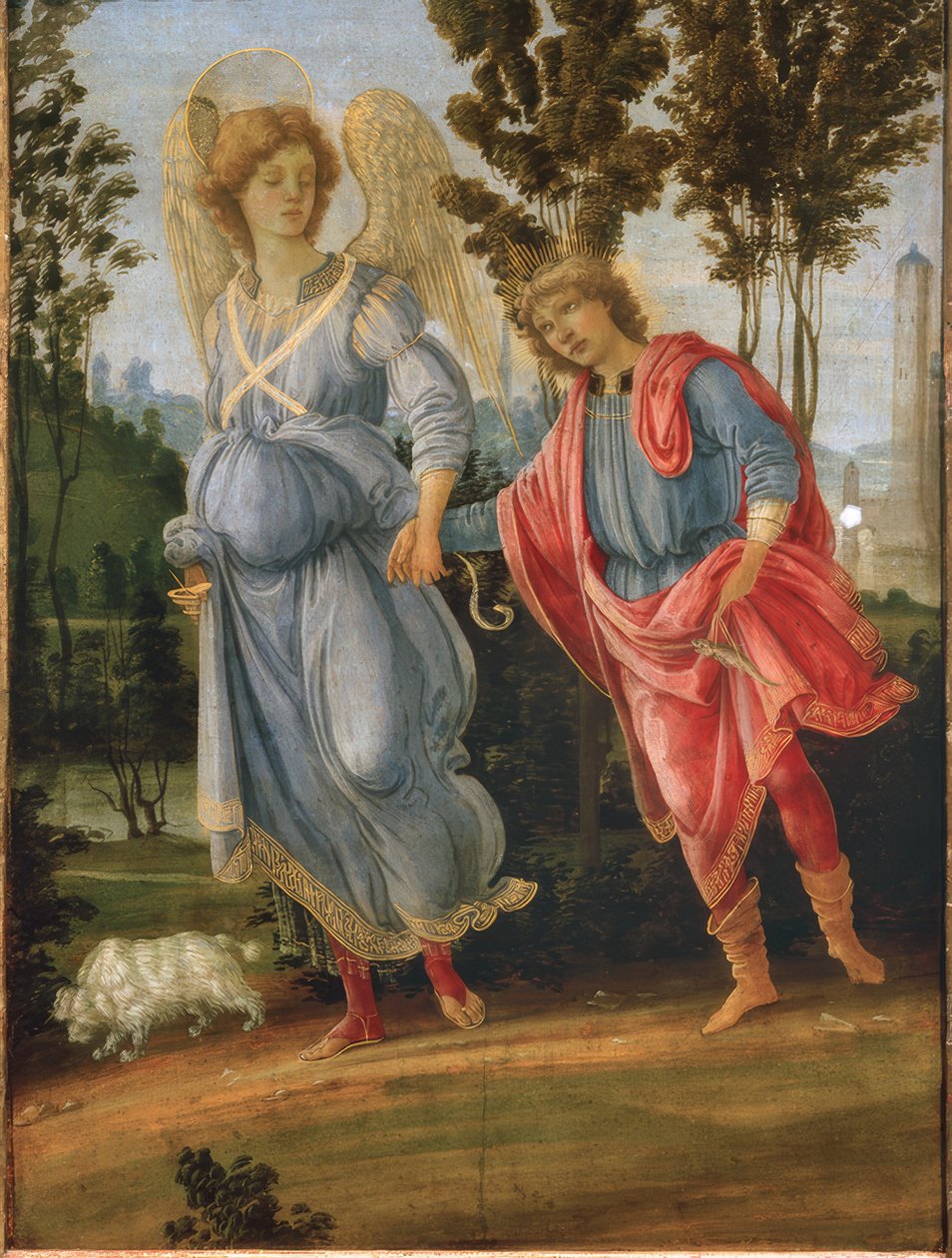 Tobias enkelin kanssa tekijältä Filippino Lippi