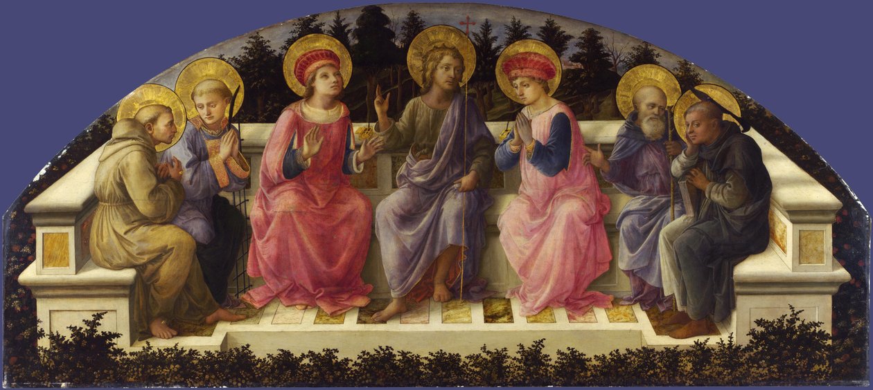Seitsemän pyhää tekijältä Fra Filippo Lippi