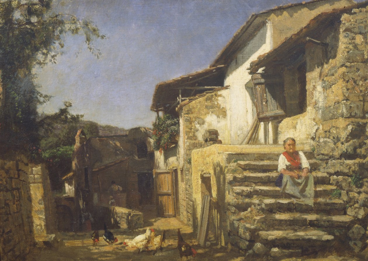 Maalaistalo Sorrentossa tekijältä Filippo Palizzi
