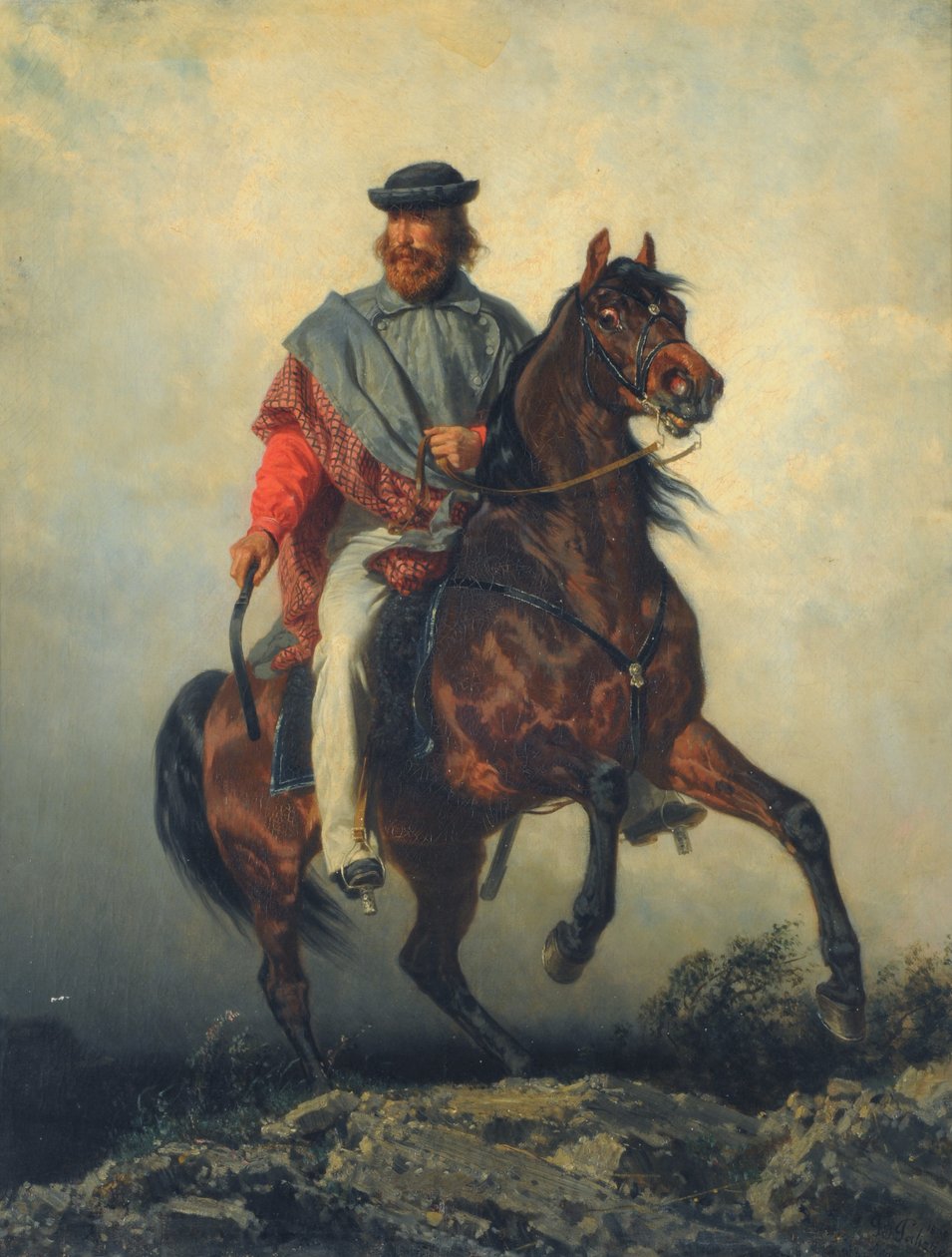 Garibaldi (Garibaldi ja cavallo) tekijältä Filippo Palizzi