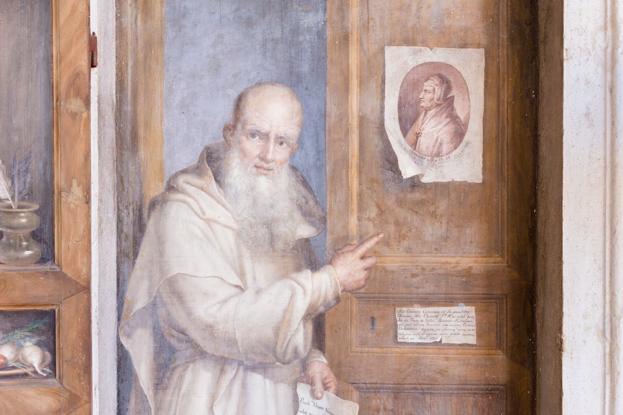 Filippo Balbin öljymaalauksia seinälle ja puuhun, yksityiskohta tekijältä Filippo Balbi