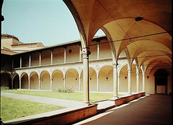 Näkymä luostarille, 1429-46 tekijältä Filippo Brunelleschi