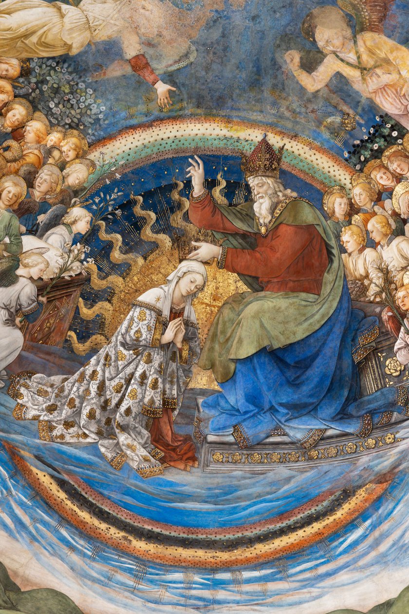 Marian kruunaus, yksityiskohta tekijältä Filippo Lippi