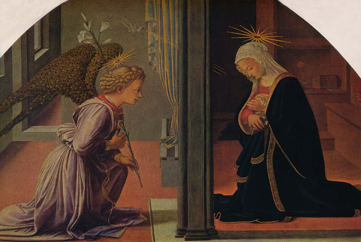 Ilmoitus, n. 1435-1440 tekijältä Fra Filippo Lippi