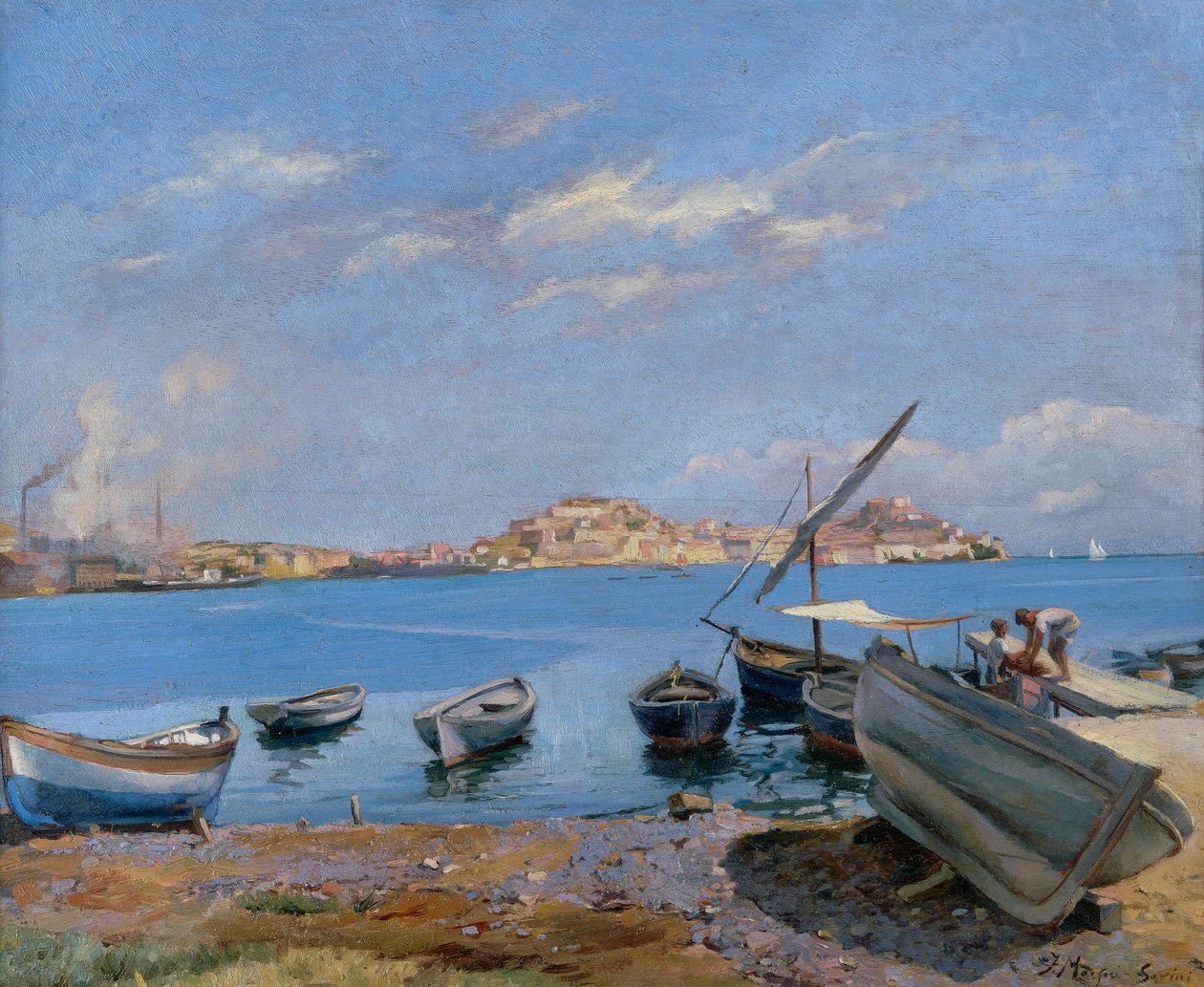 Portoferraio San Giovannista katsottuna tekijältä Filippo Marfori Savini