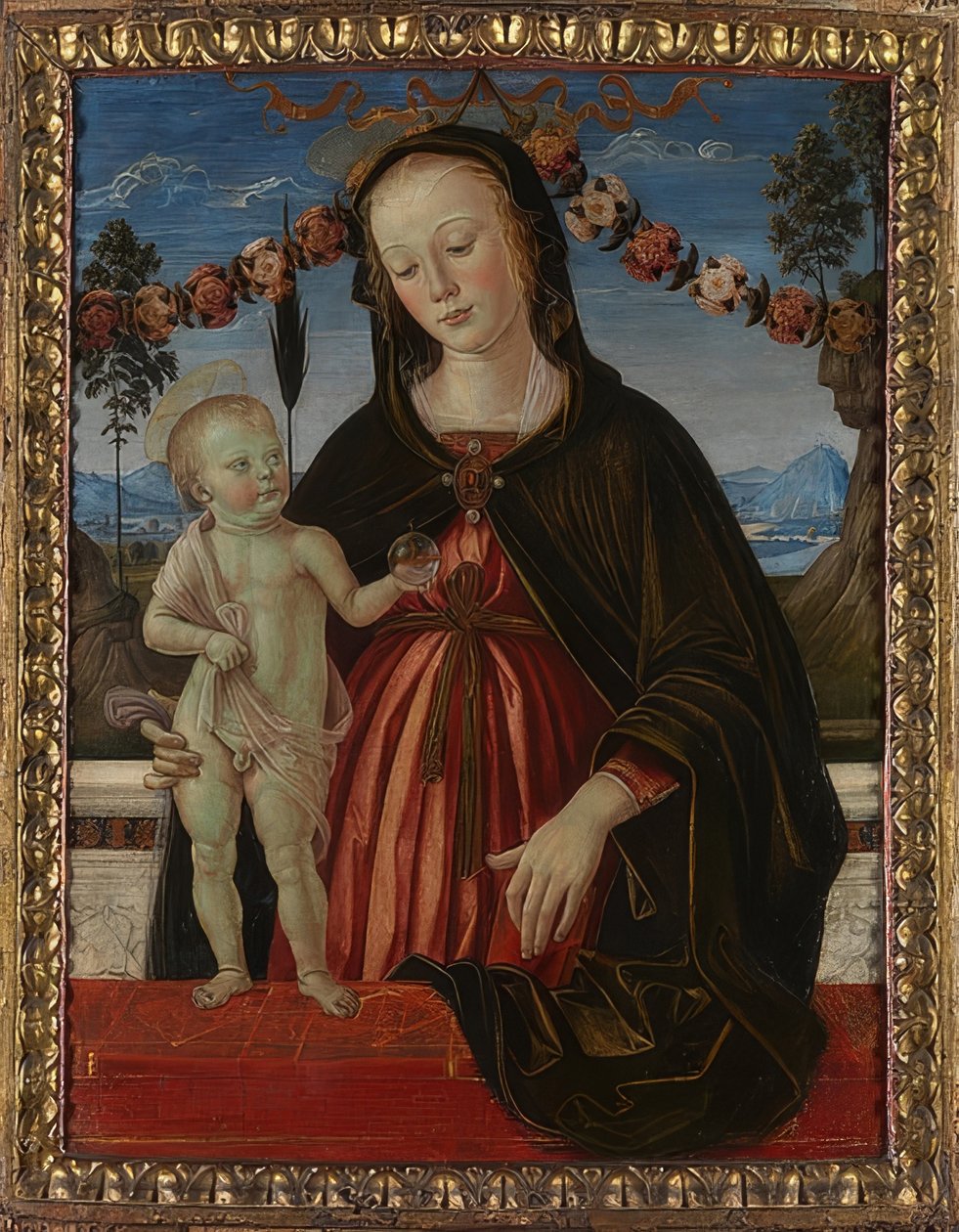 Madonna ja lapsi. Noin 1473 tekijältä Fiorenzo di Lorenzo