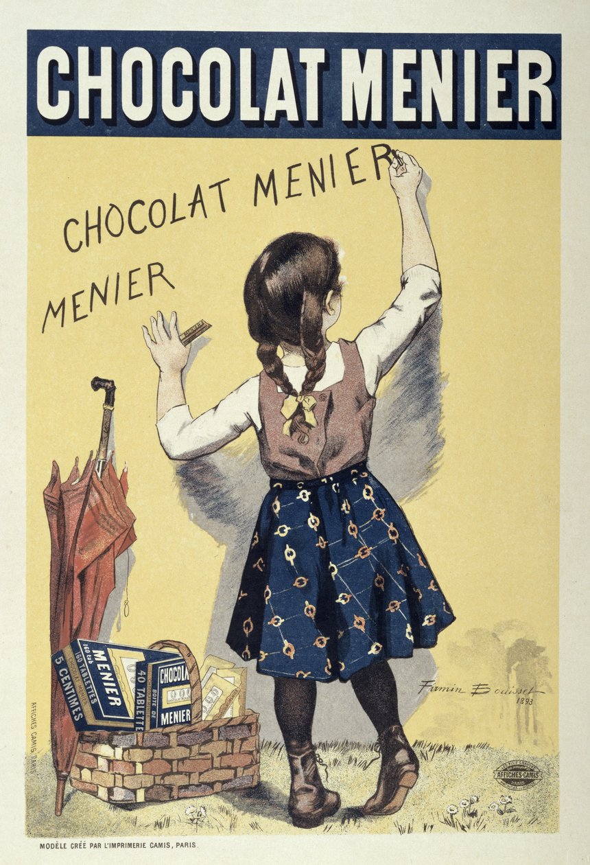 Julistemainos Chocolat Menier, 1893 tekijältä Firmin Bouisset