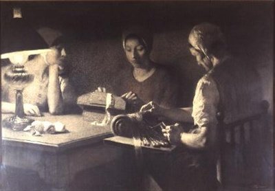 Pitsivalmistajat (hiili ja seepia) tekijältä Firmin Baes
