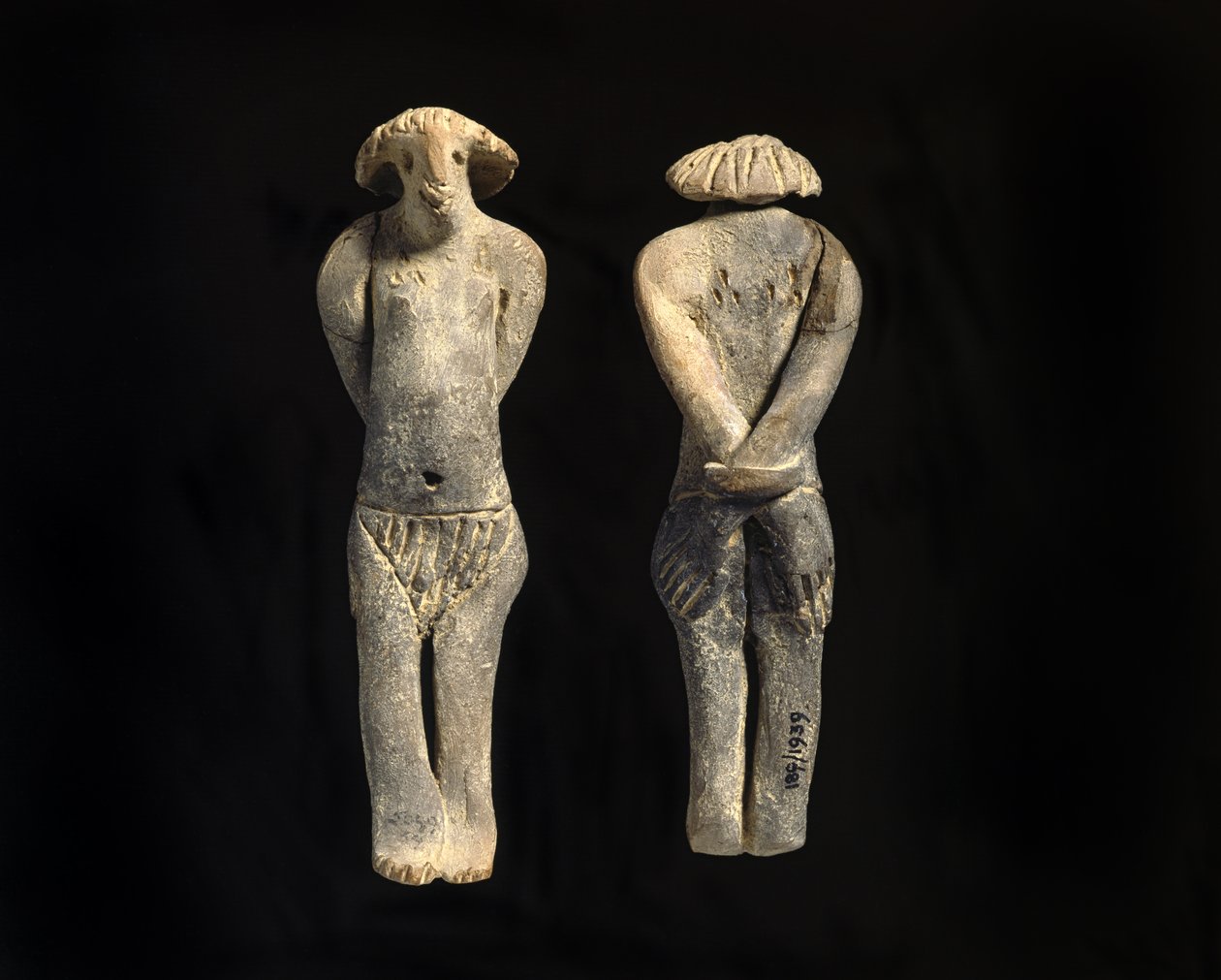Exekration-figuuri, Keski-Britannia (savi) tekijältä First Intermediate Period Egyptian