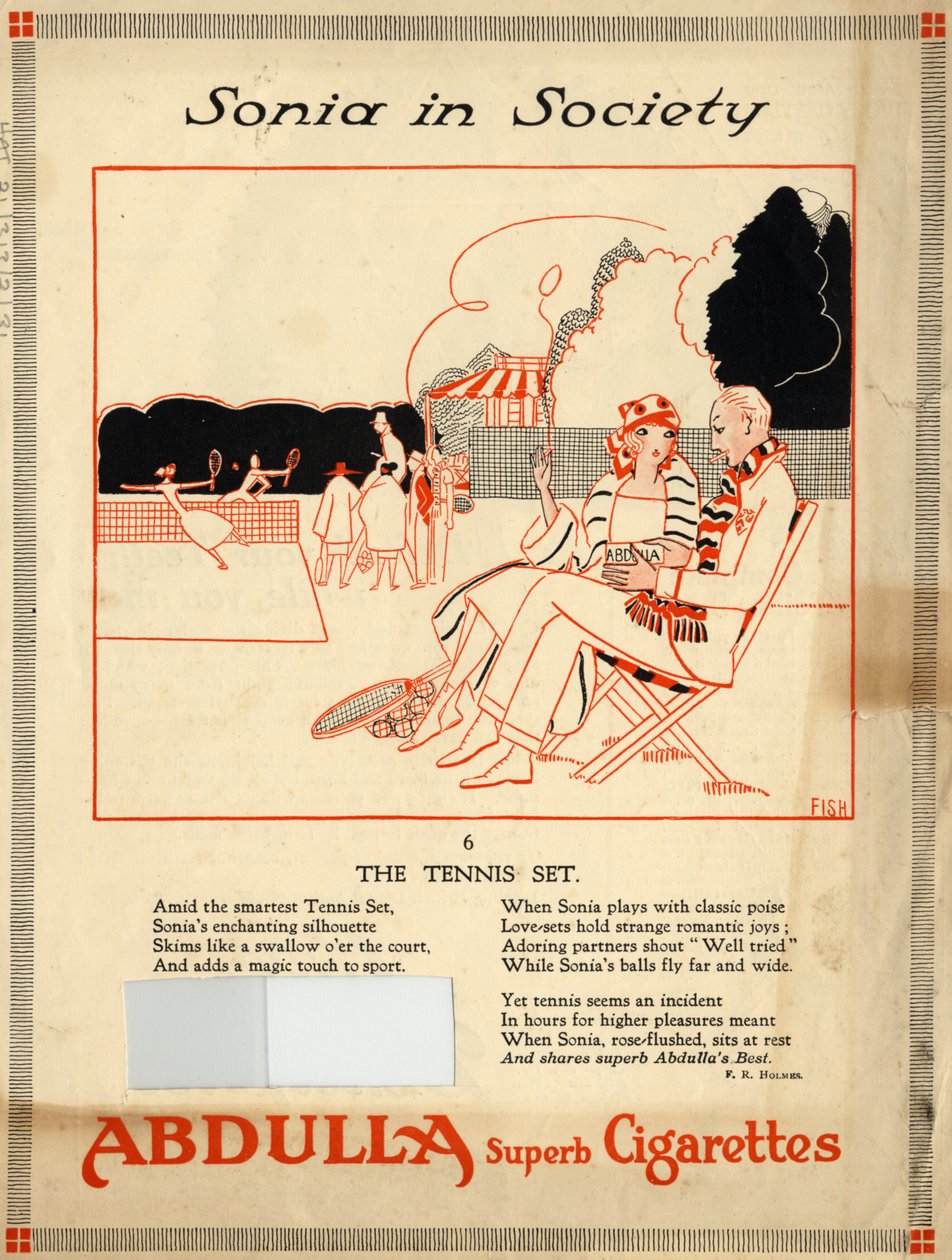 Abdulla-savukkeet, 1920-luku tekijältä Fish