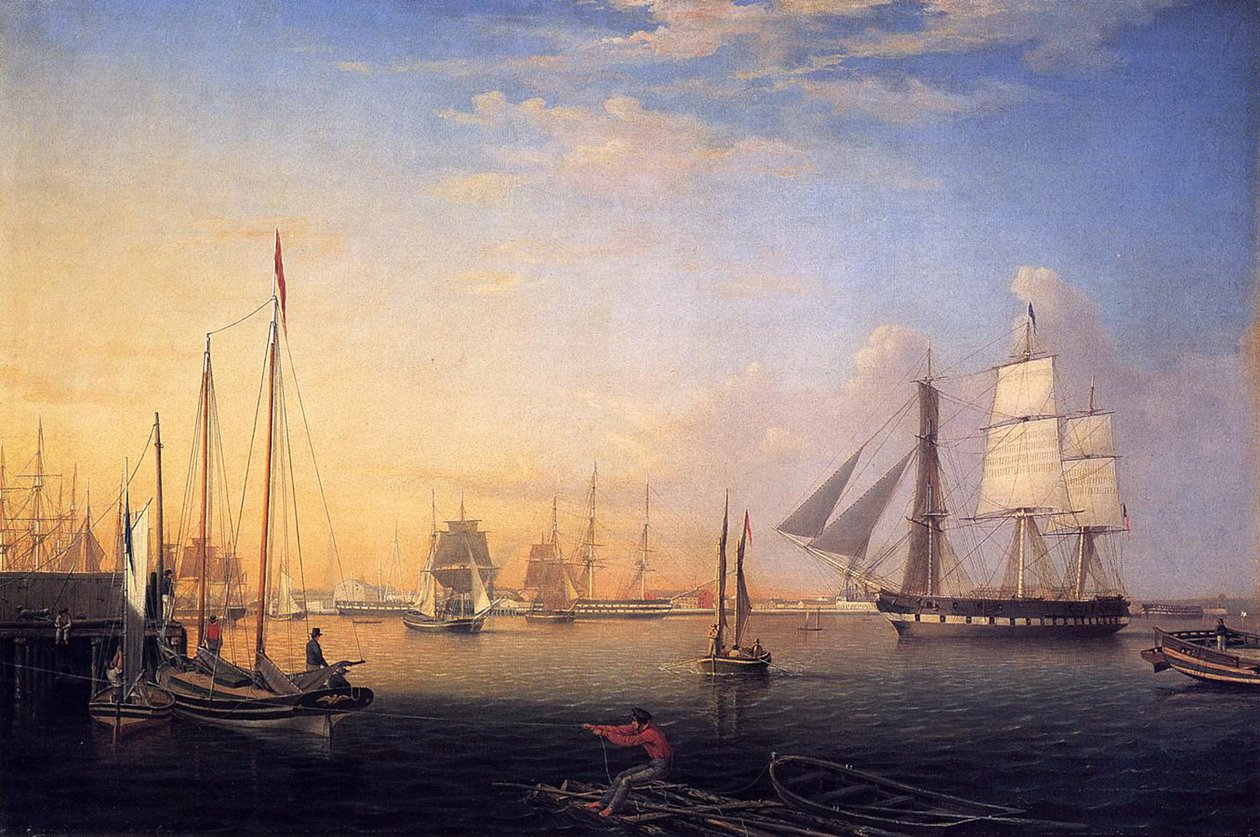 Baltimoren satama, 1850 tekijältä Fitz Henry Lane