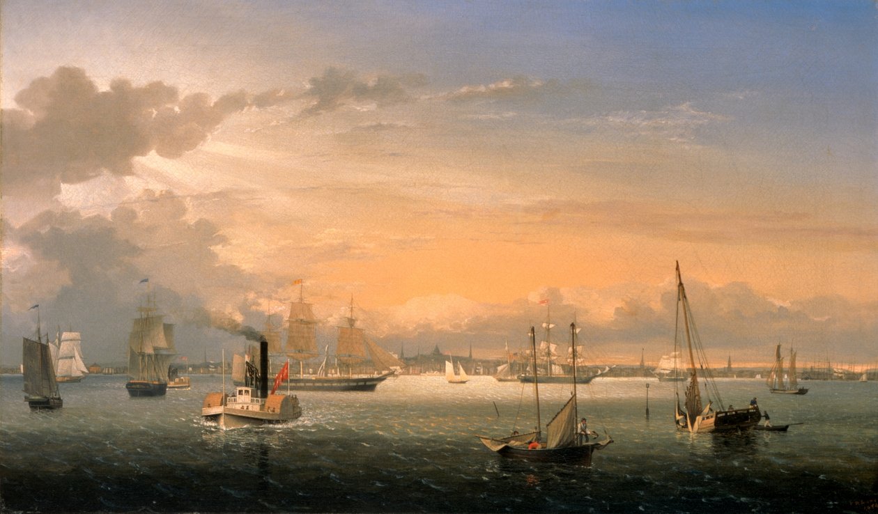 Bostonin satama tekijältä Fitz Henry Lane