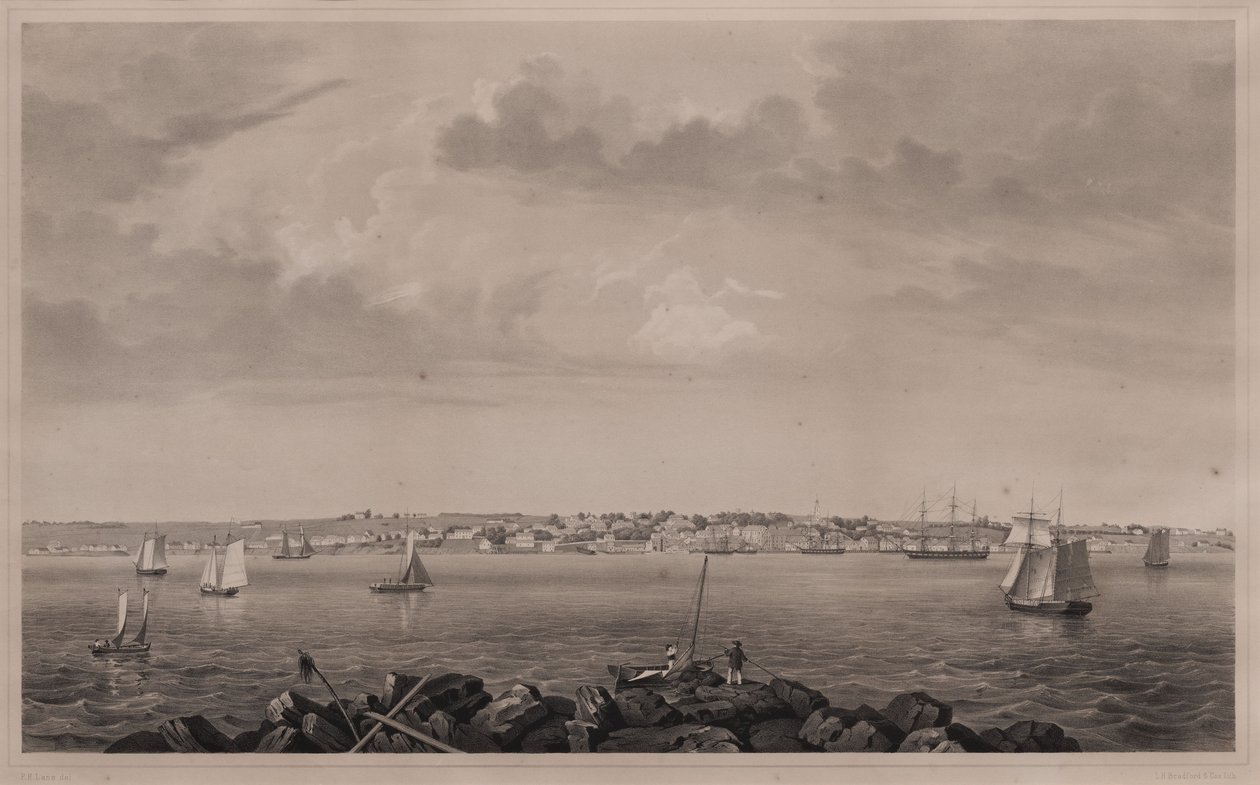 Castine Hospital Islandilta nähtynä tekijältä Fitz Henry Lane