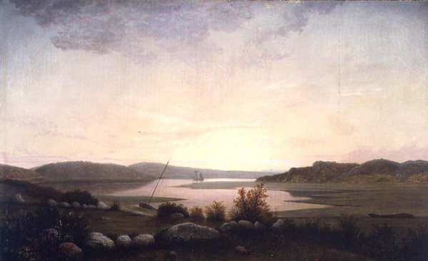 Creek lähellä Gloucesteria, Massachusettsissa (öljy kankaalle) tekijältä Fitz Henry Lane