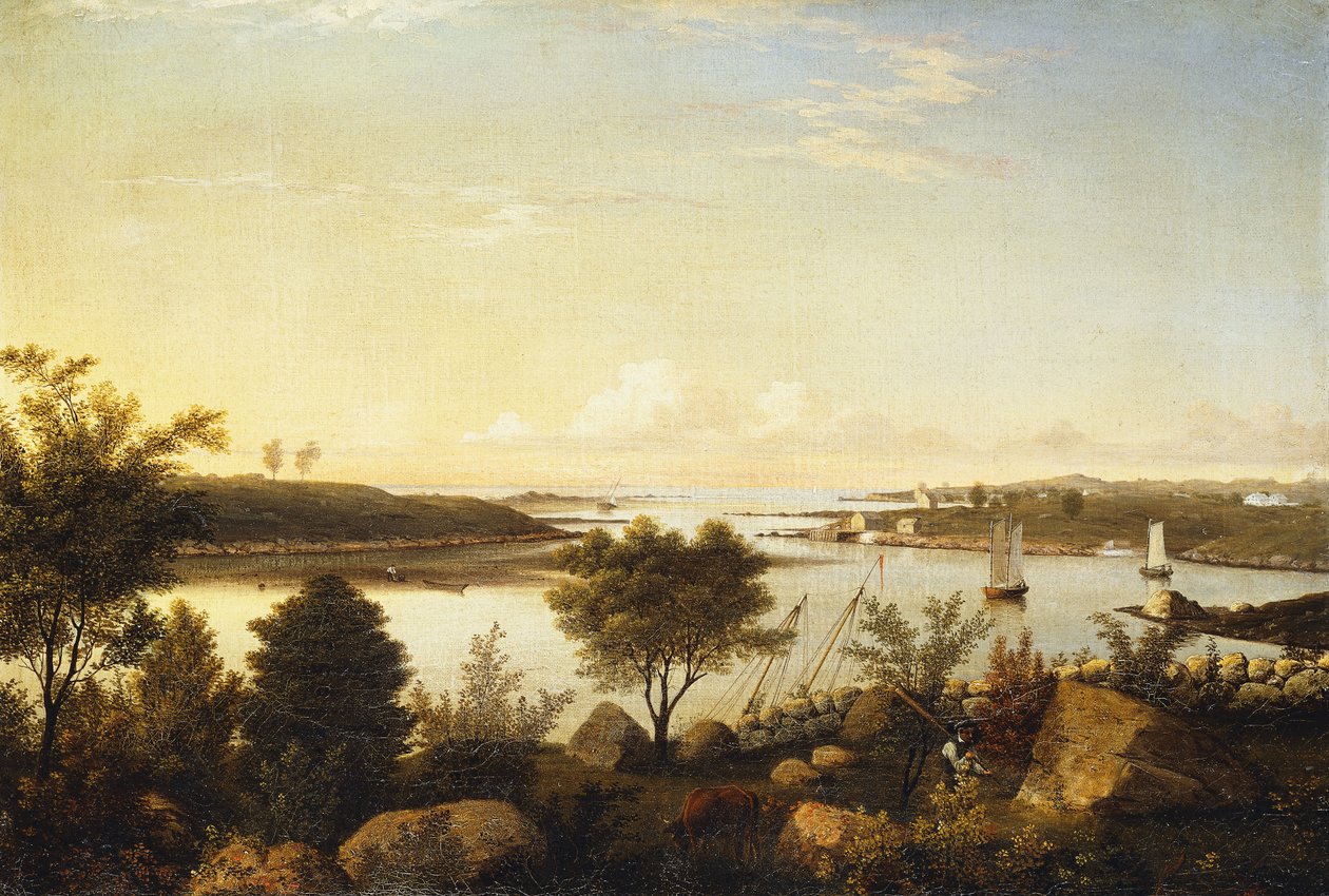 Annisquam-joki päin Ipswich Baytä, 1848 tekijältä Fitz Henry Lane
