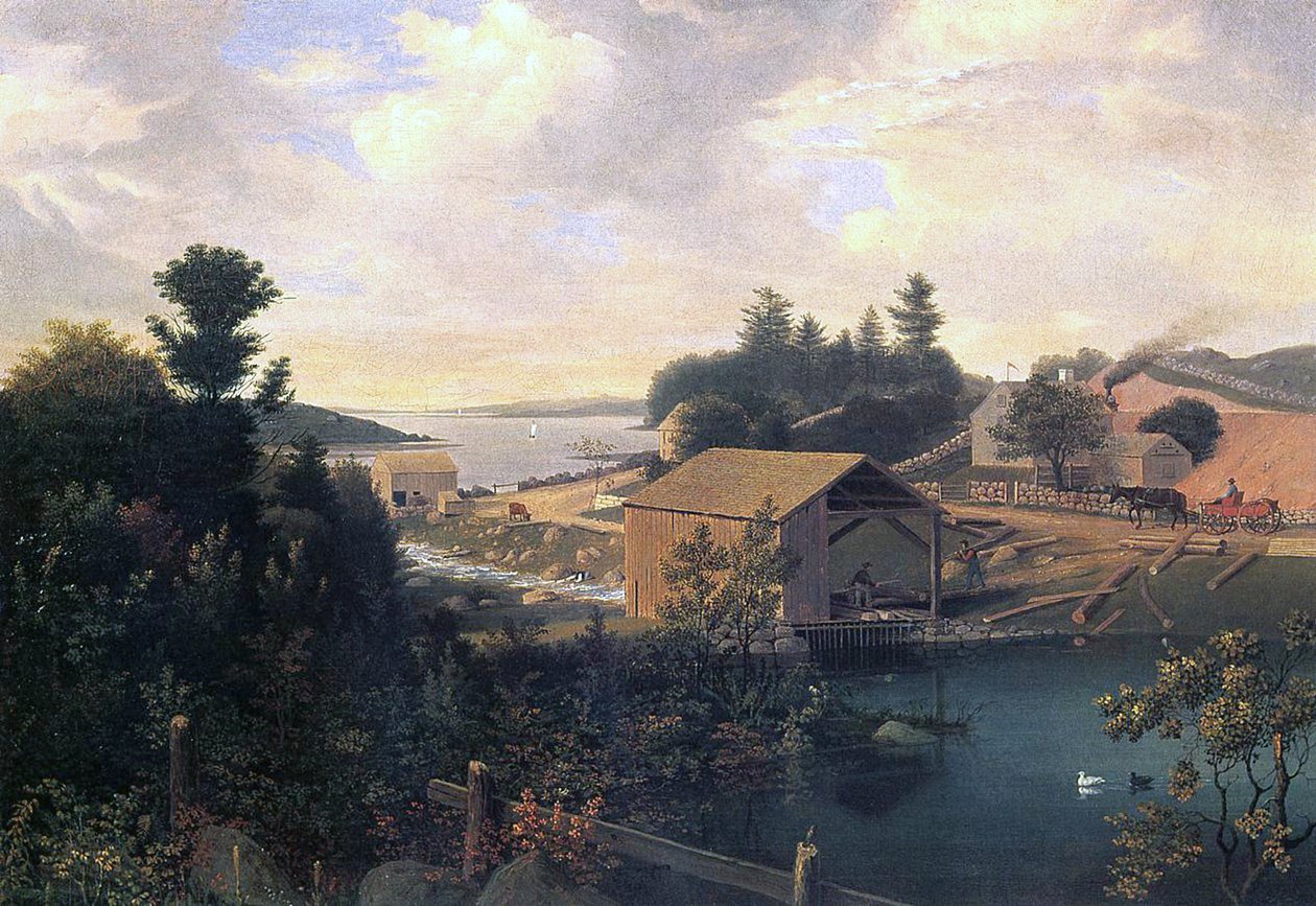 Lanesvillen tehdas, 1849 tekijältä Fitz Henry Lane