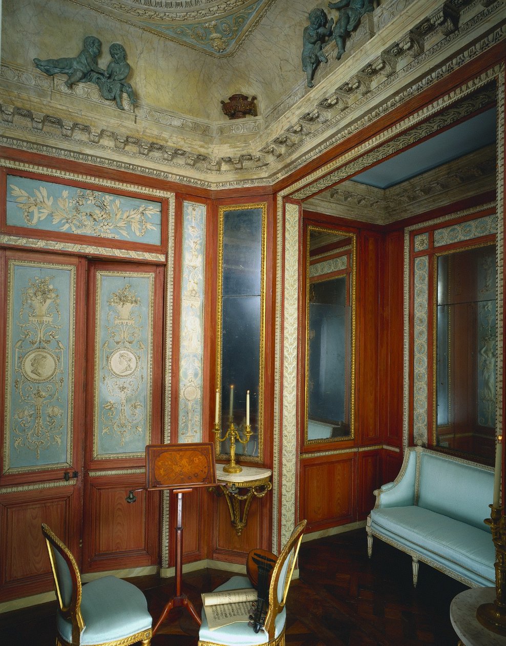 Buduaari Hotel dHocquevillestä, Rouen, c. 1785. tekijältä Fixon Firm