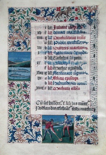 V 25-3 fol.2v Helmikuussa tekijältä Flemish School