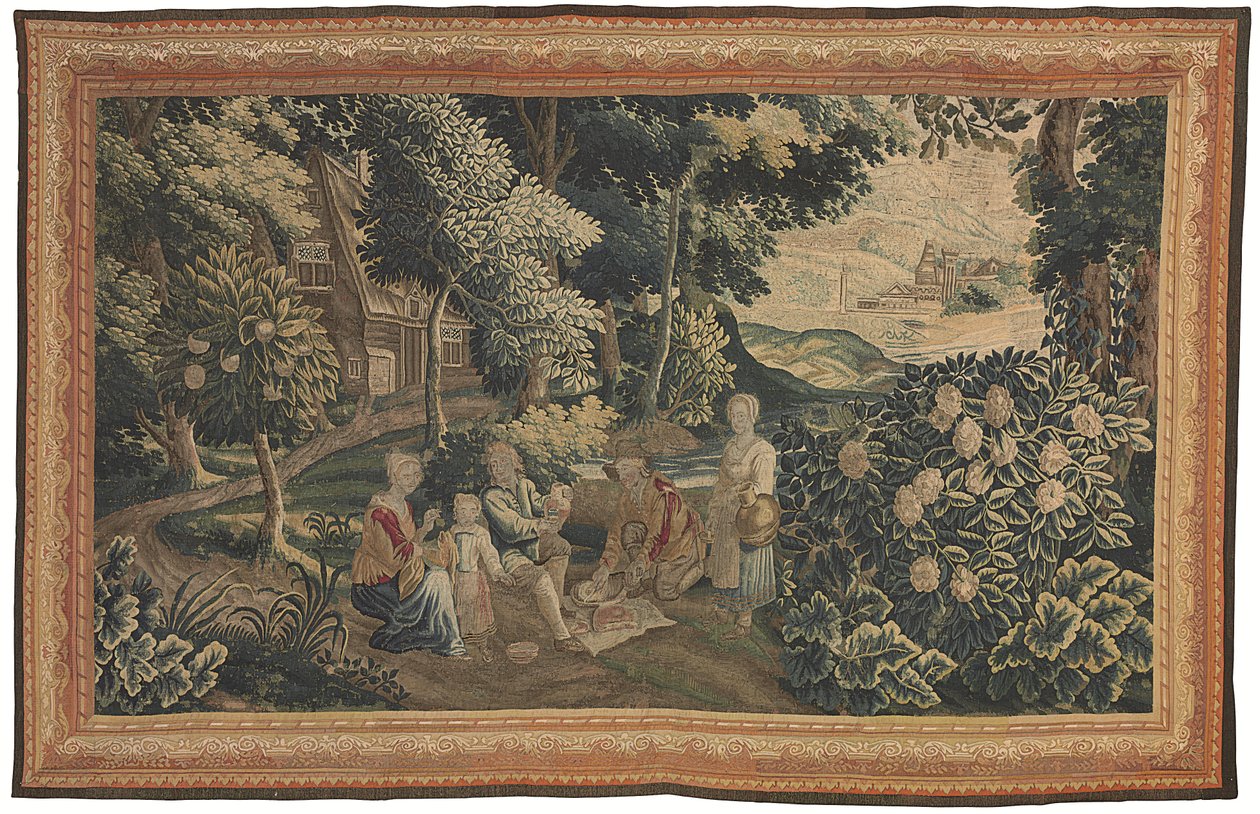 Flaamilainen pastoraalinen kuvakudos, 1700-luvun alku (tekstiili) tekijältä Flemish School
