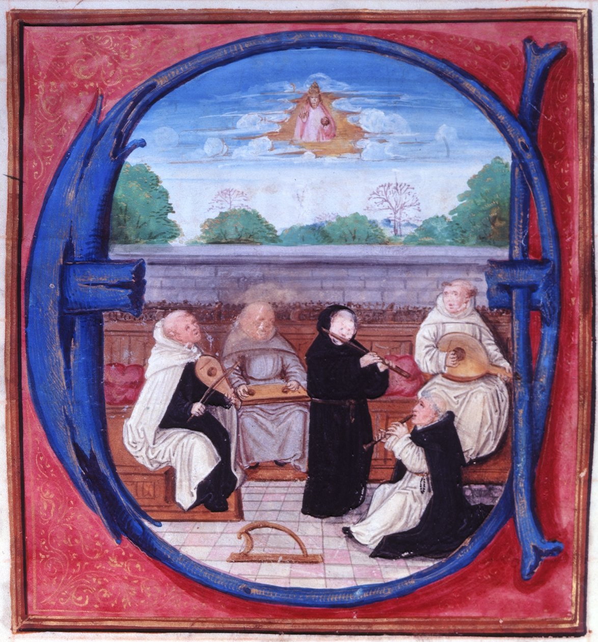 Add.15426 fol.86 Viiden järjestyksen konsertti tekijältä Flemish School