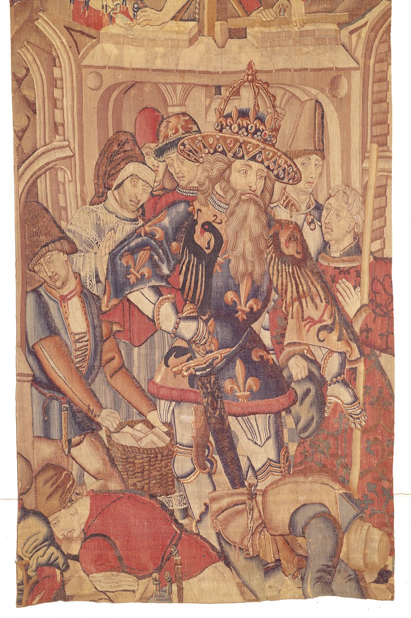 Charlemagne (742-814) Tournai Workshop tekijältä Flemish School