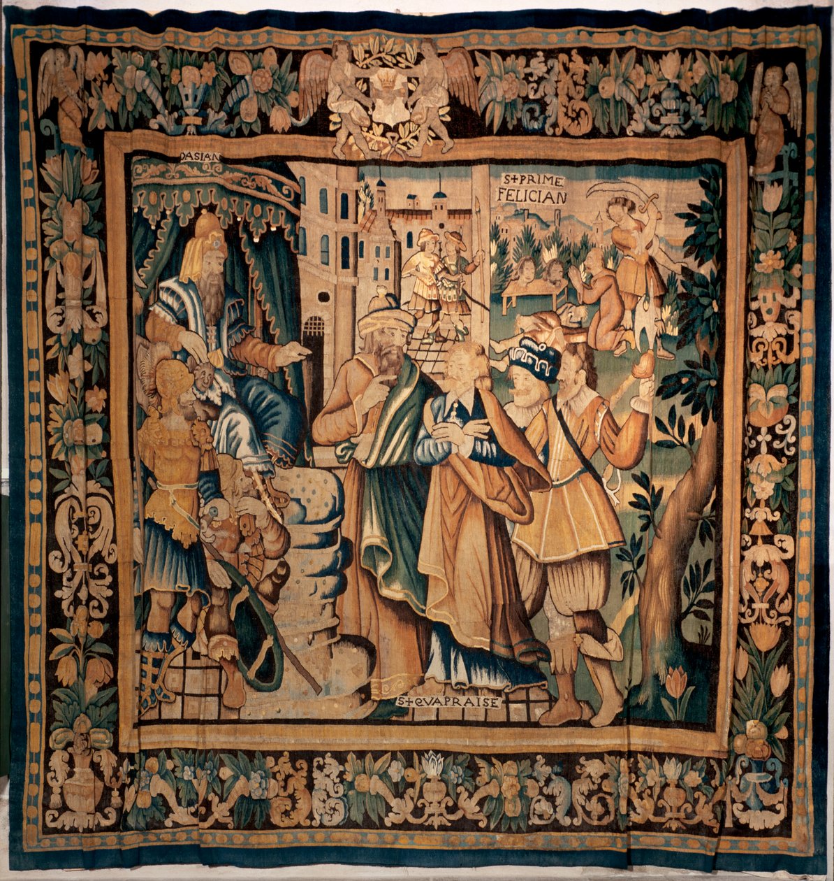 Conques museon aarre (Le Trésor de Conques). Flanderin kuvakudos. Sainte Foyn historia (?). Tekstit: DASIAN, S+PRIME, S+eVAPRAISE. 16. vuosisata (?). tekijältä Flemish School