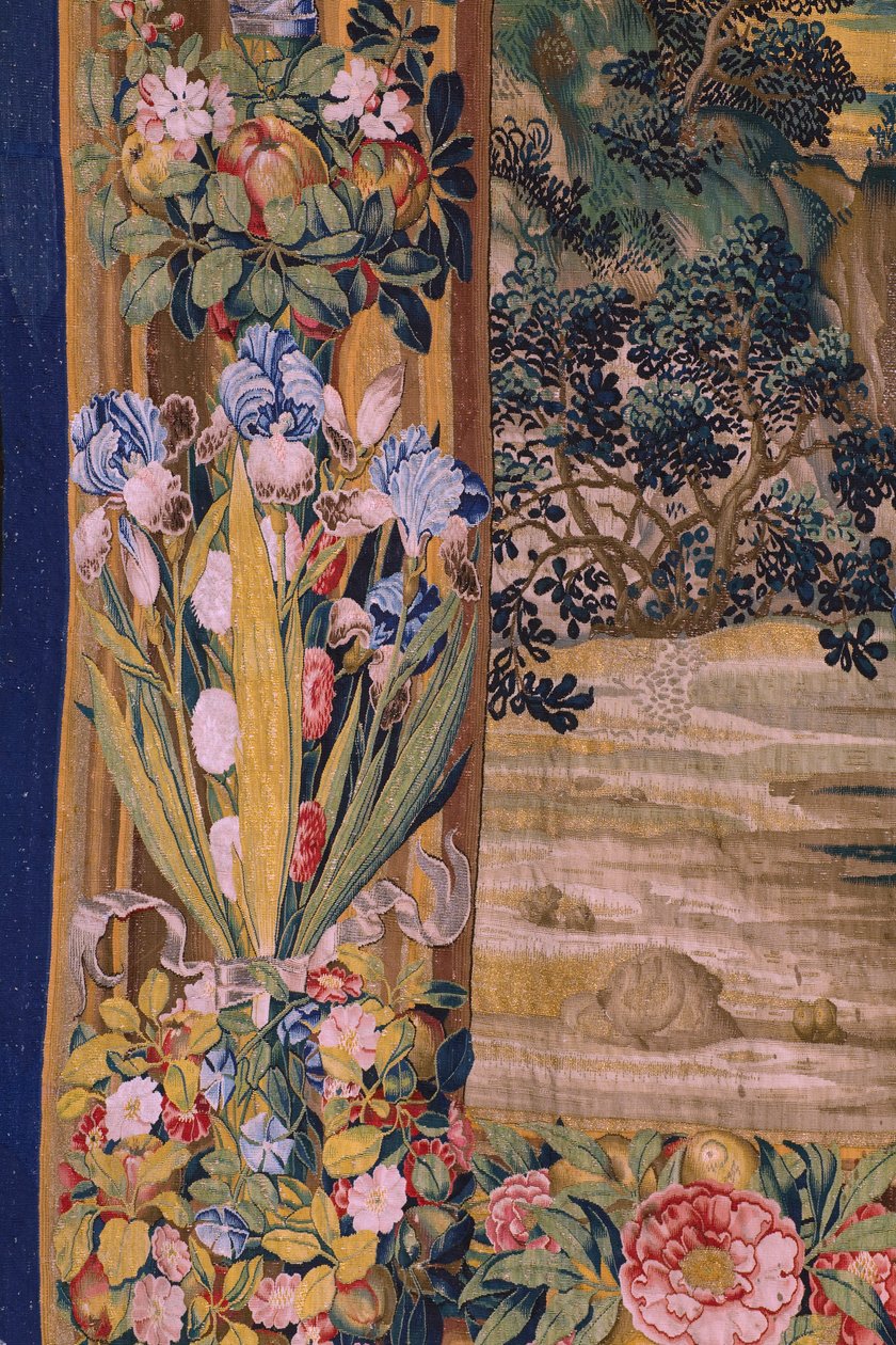 Flanderin kuvakudos. Sarja The Apocalypse: Pyhä Mikael voitti lohikäärmeen. Atelier Willem Dermoyen, Bryssel. Noin 1553-1555. Yksityiskohta. tekijältä Flemish School